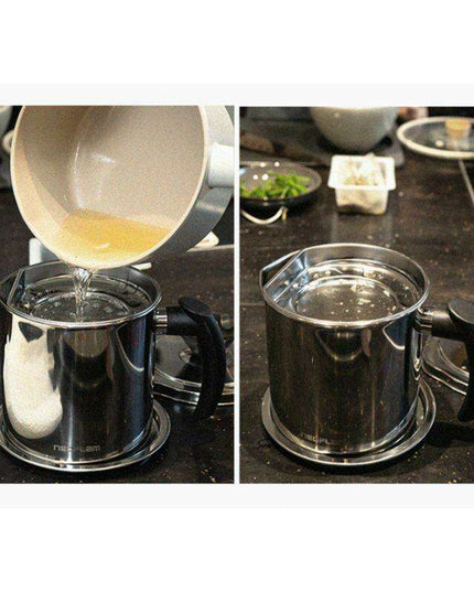 Stainless Steel Oil Pouring Jug - 1.3L