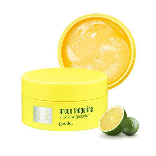 Revitalizing Green Tangerine Vitamin C Hydrogel Eye Masks - Quick Brightening Treatment for Dull Eyes (Set of 60) - Très Elite