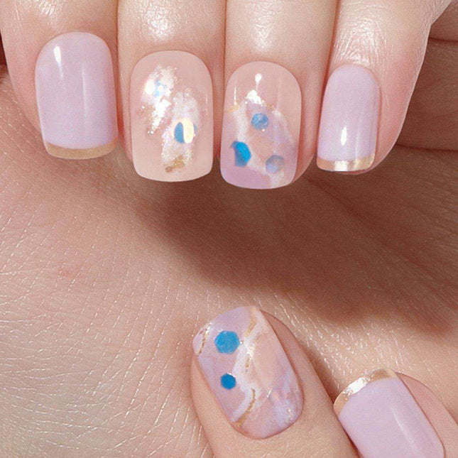 Radiant Blue Dream Nail Art Kit: Effortless Glam with Dashing Diva Magic Press Designs