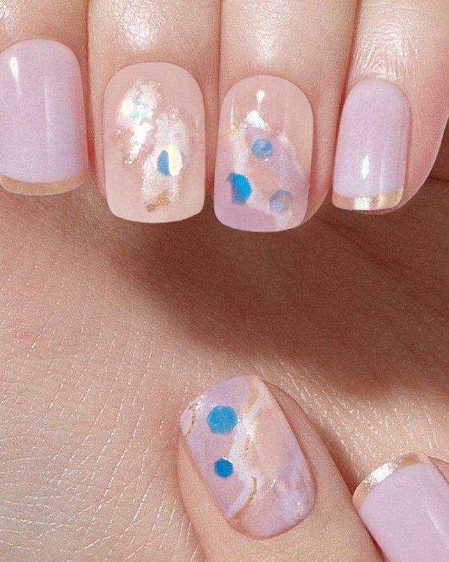 Radiant Blue Dream Nail Art Kit: Effortless Glam with Dashing Diva Magic Press Designs