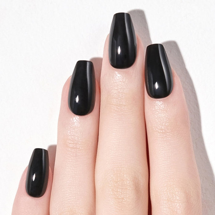 Carbon Chic Black Gel Nail Kit - Ultimate Set for Trendy Manicures