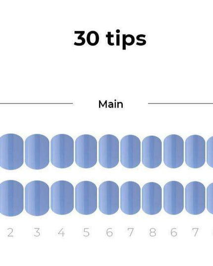 Chic French Blue Gel Nail Set: Transform Your Manicure Experience at Home