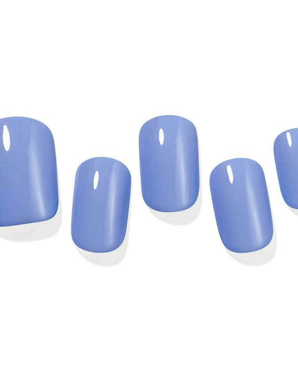 Chic French Blue Gel Nail Set: Transform Your Manicure Experience at Home
