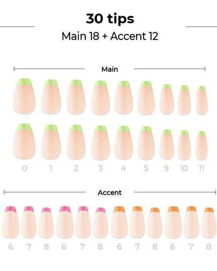 Neon Sparkle Glam Nail Art Collection - Dashing Diva Magic Press Set