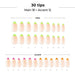 Neon Glam French Nail Art Kit with Sparkling Tips & Essential Gel Tools for Stunning Manicures