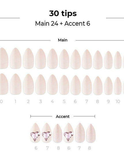 Radiant Romance Gel Nail Collection - Sparkling Love Sonnet Edition