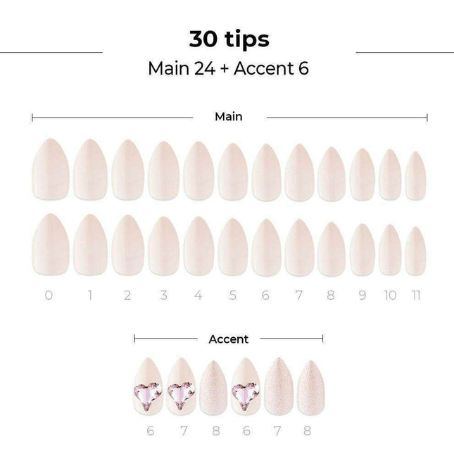 Radiant Romance Gel Nail Collection - Sparkling Love Sonnet Edition