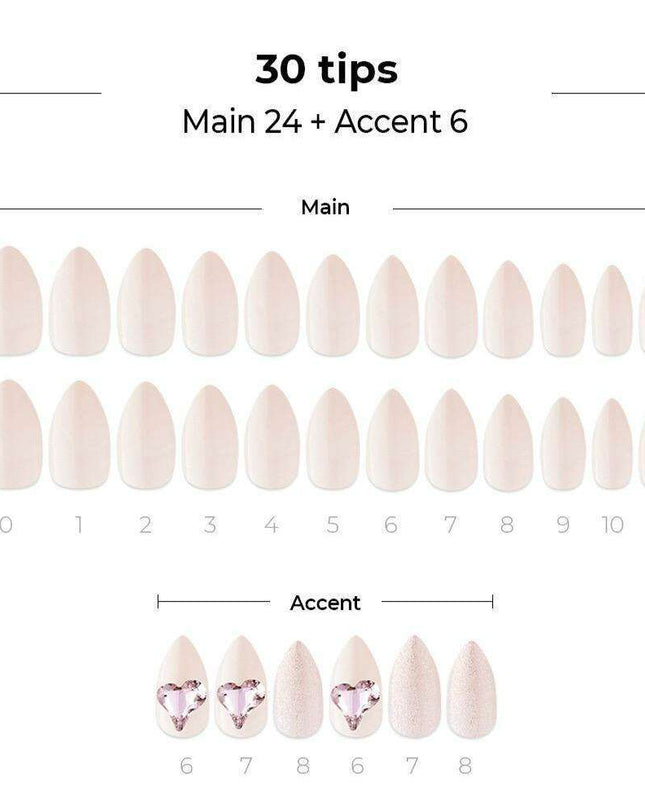 Radiant Romance Gel Nail Collection - Sparkling Love Sonnet Edition