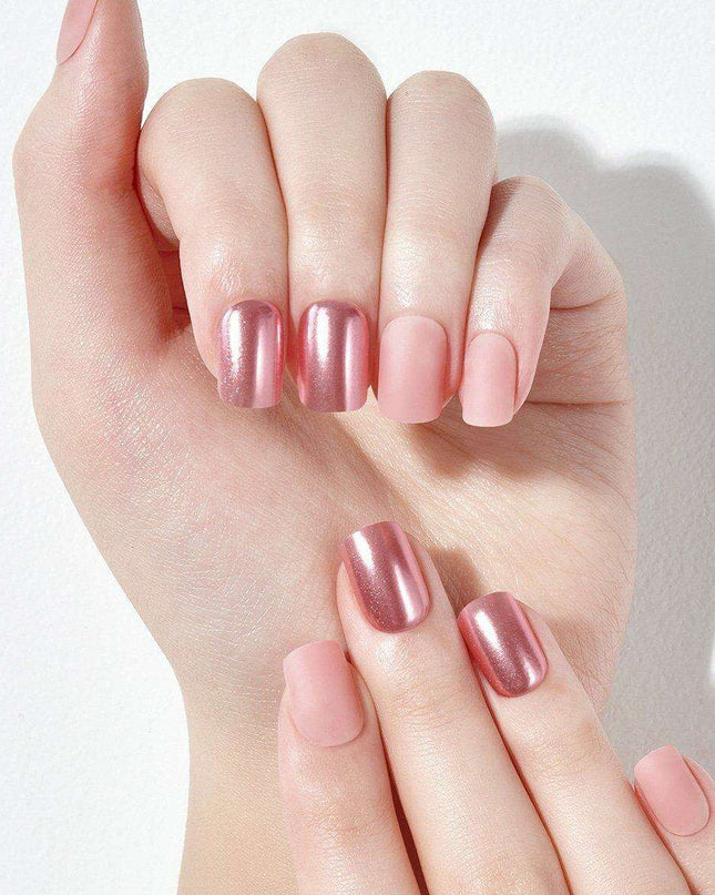 Chic Milky Pink Metallic Nail Gel Kit - Your Ultimate At-Home Nail Art Solution