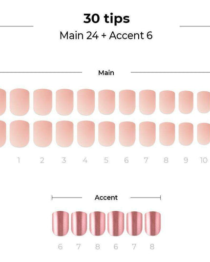 Chic Milky Pink Metallic Nail Gel Kit - Your Ultimate At-Home Nail Art Solution