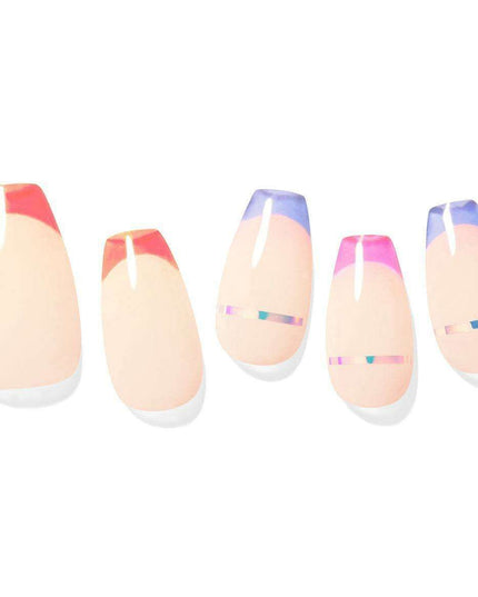 Neon Luxe French Manicure Gel Nail Art Collection - Ultimate Glam Set