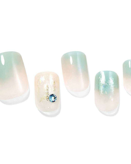 Ocean Chic Gel Nail Art Set with 30 Tips & Essential Tools for Flawless Manicures