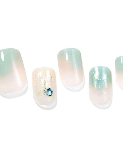 Ocean Chic Gel Nail Art Set with 30 Tips & Essential Tools for Flawless Manicures