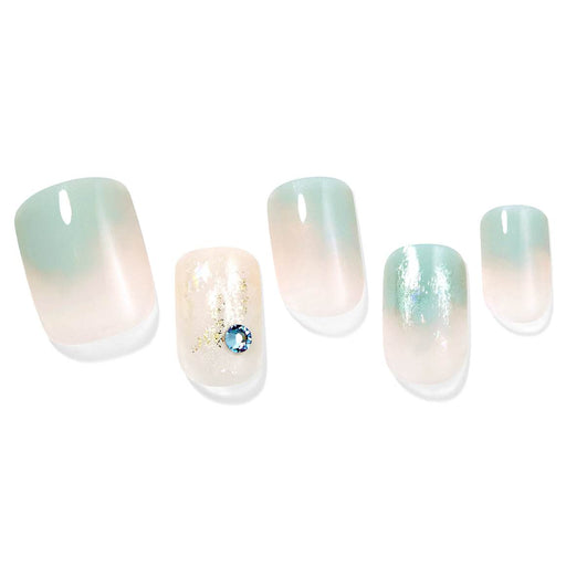 Ocean Bubble Gel Manicure Set with 30 Tips & Accessories for Perfect Nails