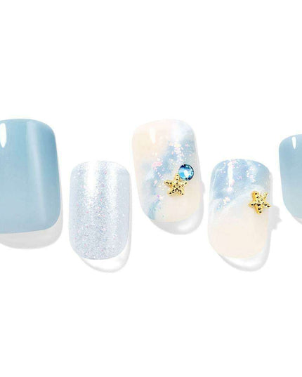 Seaside Serenity Gel Nail Kit - 30-Piece Premium Collection