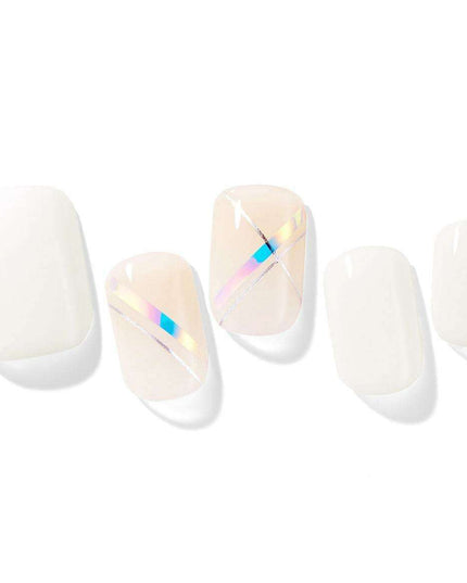 Effortless Chic Silver Gel Nail Kit with Instant Press Technology