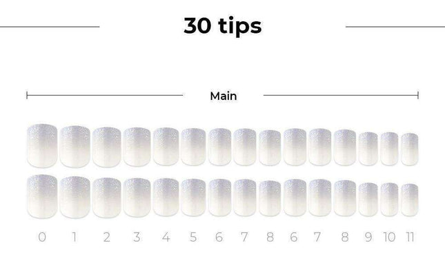 Chic Wave Instant Gel Nail Glam Kit - Effortless Elegance at Your Fingertips