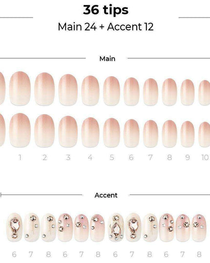 Creative Nail Art Master Kit: 36 Gel Tips & Essential Tools for Stunning DIY Designs