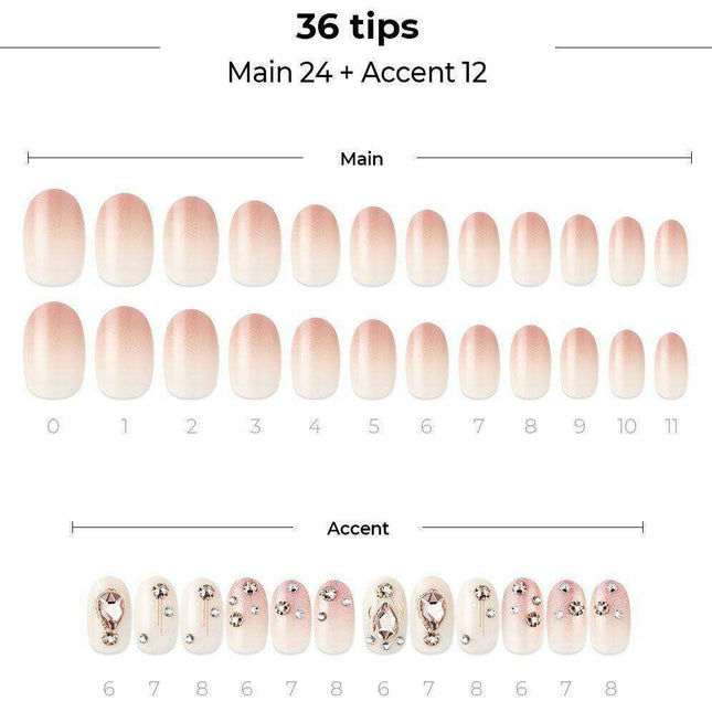 Creative Nail Art Master Kit: 36 Gel Tips & Essential Tools for Stunning DIY Designs