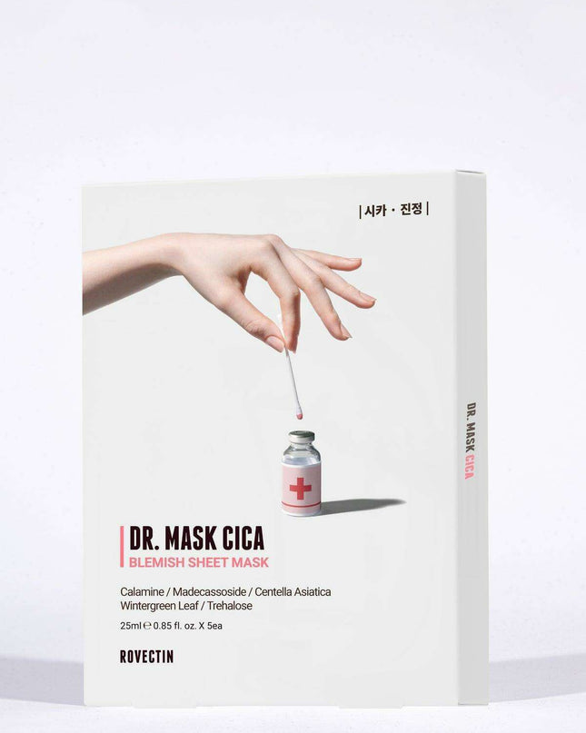 Ultimate Hydration Revitalizing Facial Mask Collection with ROVECTIN DR. MASK CICA
