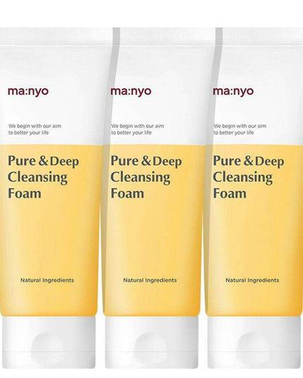 Floral Ceramide Cleansing Foam Set: Deep Pore Purification Collection