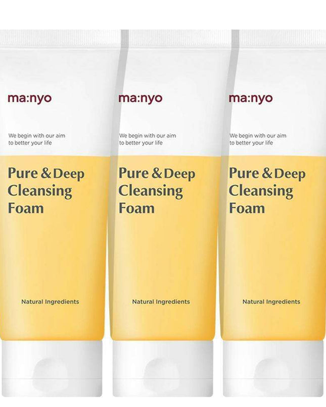 Floral Ceramide Cleansing Foam Set: Deep Pore Purification Collection