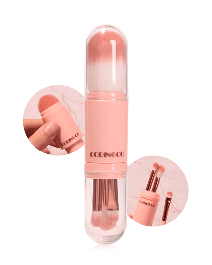 Cotton Candy Capsule Makeup Brush Set: Oriental Facial Structure-Friendly Beauty Brushes