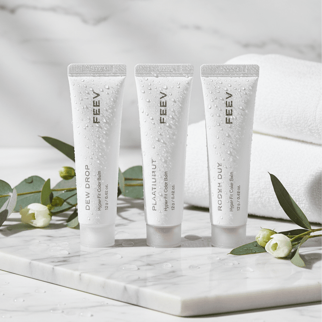 Radiant Glow Hydration Lip Balm Set - 3 Shades for Nourished Lips - 12g