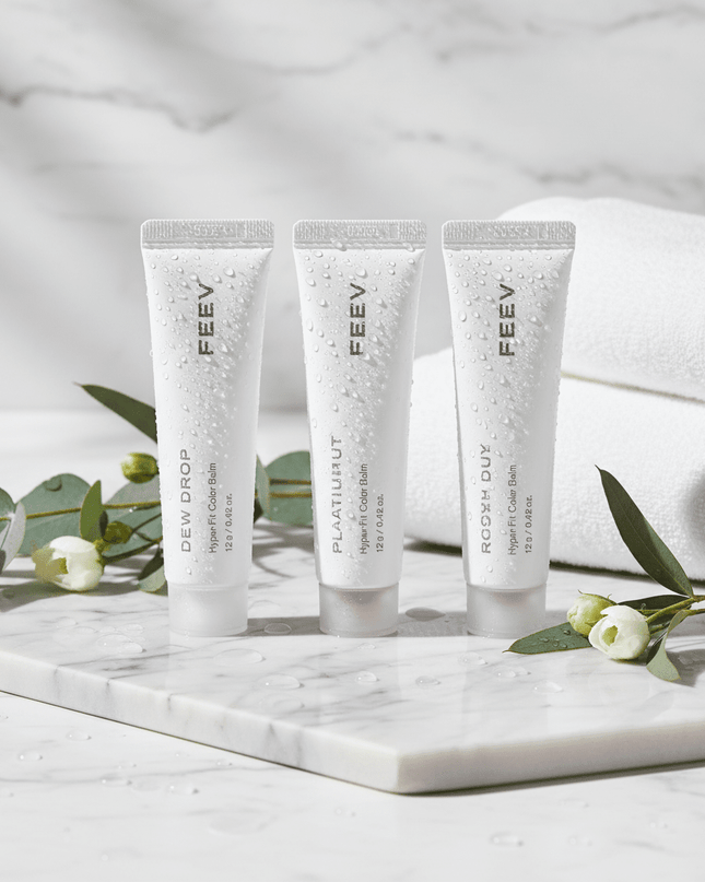 Radiant Glow Hydration Lip Balm Set - 3 Shades for Nourished Lips - 12g