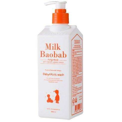 Nurturing Baobab Milk Cleansing Wash for Kids by Bioklasse - Gentle Natural Formula 500ml