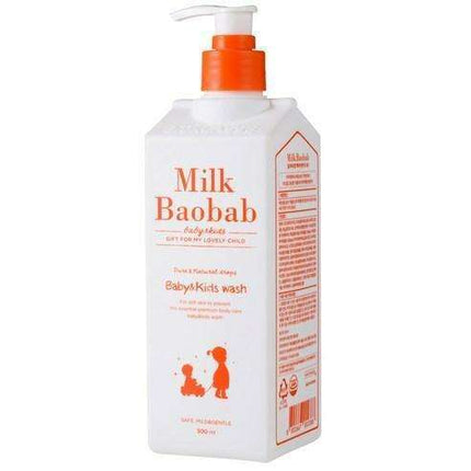 Nurturing Baobab Milk Cleansing Wash for Kids by Bioklasse - Gentle Natural Formula 500ml
