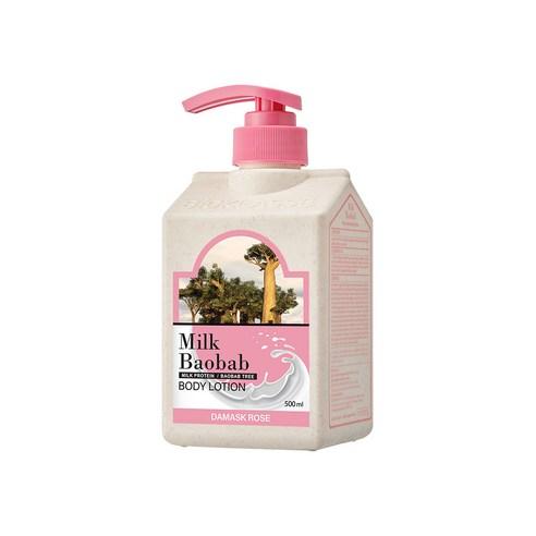 Rose Infused Baobab Milk Moisturizing Body Lotion - 500ml - Hydrating Botanical Elixir - Soothe & Hydrate Dry Skin