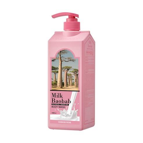 BIOKLASSE MILK BAOBAB & Damask Rose Body Wash - Luxurious 1000ml Cleansing Formula