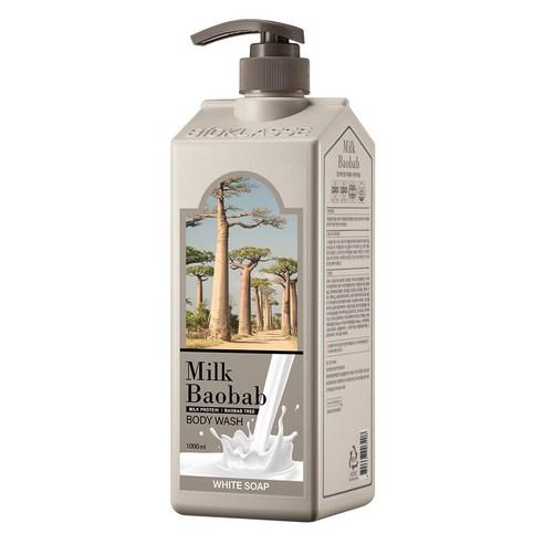 MILK BAOBAB Body Wash with White Soap 1000ml - Nourishing pH Balanced Cleanser