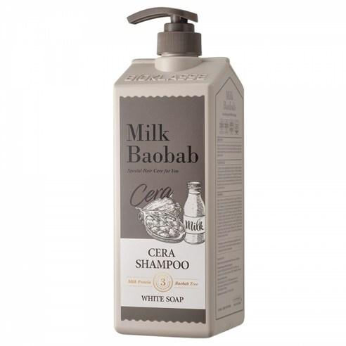 Baobab Hair Revitalizing Shampoo - 1200ml Ceramide Infused White Soap for Luxurious Hydration