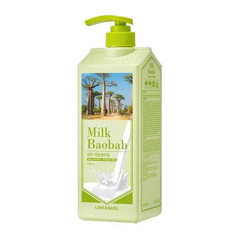 BIOKLASSE MILK BAOBAB HAIR Shampoo 1000ml #Lime & Basil