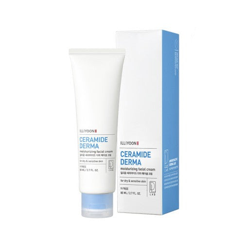Soothing Ceramide Moisturizer for Sensitive Skin by ILLIYOON - Hydrating Facial Cream with Allantoin and Hyaluronic Acid