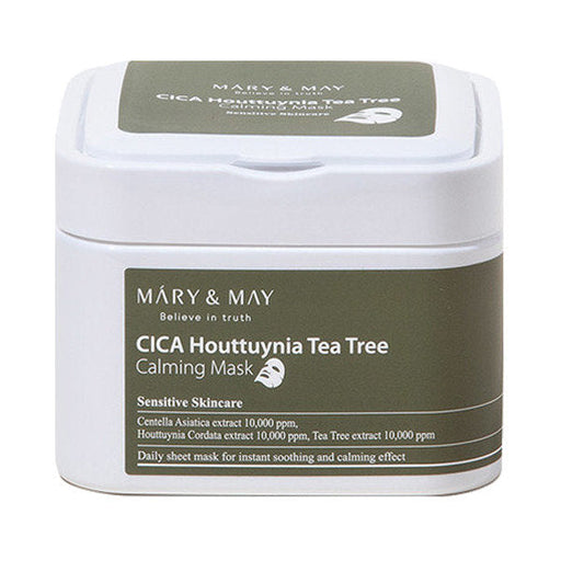 [MARY & MAY] CICA Houttuynia Tea Tree Calming Mask Sheets 30 Sheets
