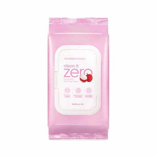Clean It Zero Lychee Vita Cleansing Tissue - Skin Revitalizing Makeup Remover