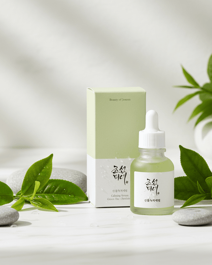 Soothing Green Tea & Panthenol Relief Serum - Gentle Elixir for Sensitive Skin