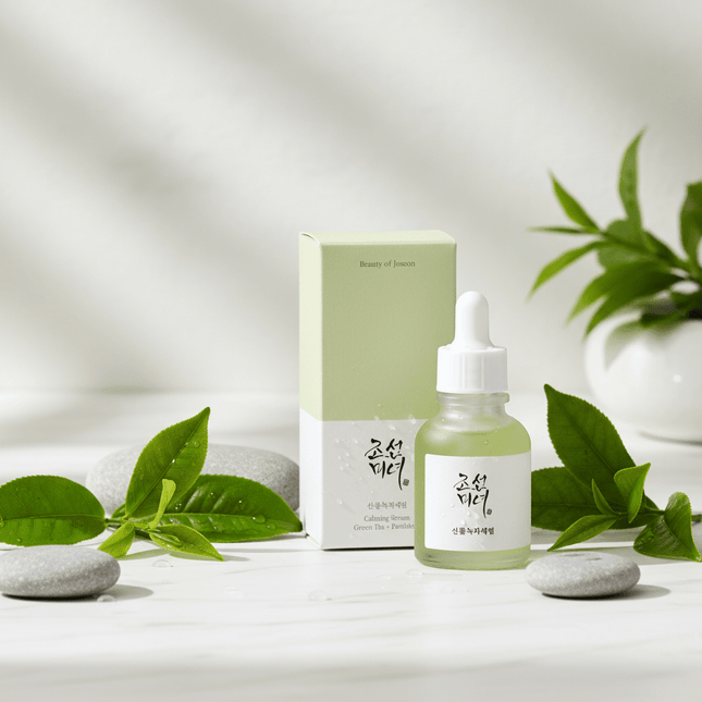 Soothing Green Tea & Panthenol Relief Serum - Gentle Elixir for Sensitive Skin