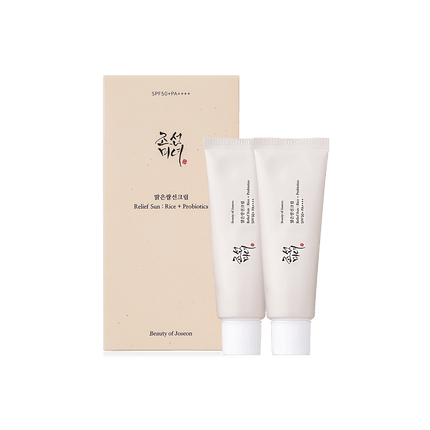 Radiant Defense Duo: Rice & Probiotics SPF50+ PA++++ 50ml x 2 Pack