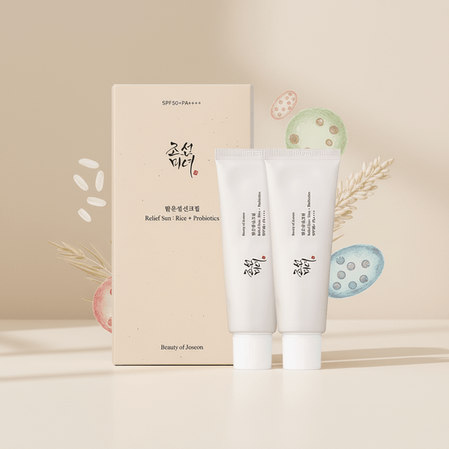 Radiant Defense Duo: Rice & Probiotics SPF50+ PA++++ 50ml x 2 Pack