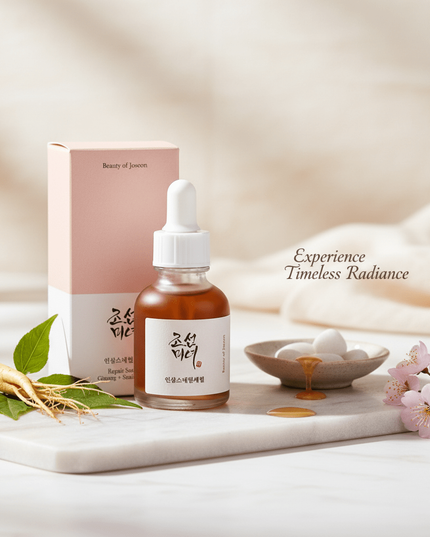 Youthful Glow Ginseng & Snail Mucin Renewal Serum for Radiant Skin