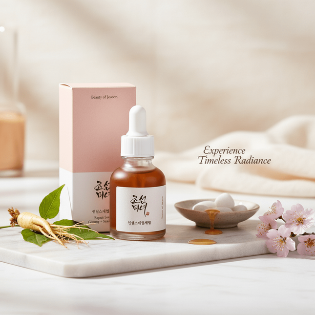 Youthful Glow Ginseng & Snail Mucin Renewal Serum for Radiant Skin