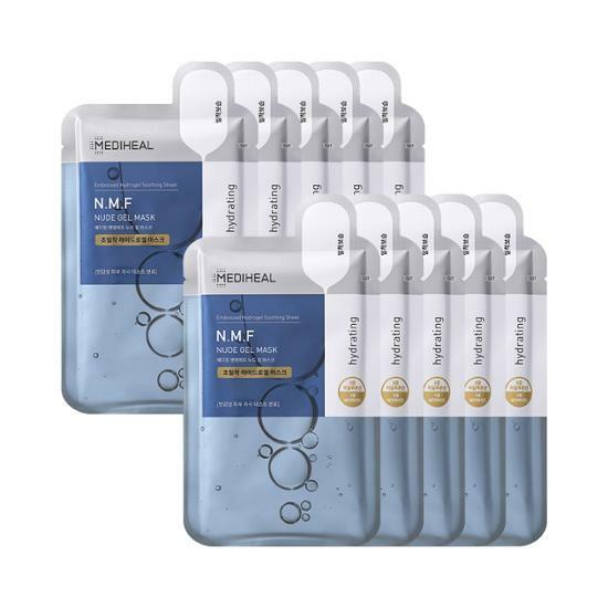 N.M.F Nude Gel Mask Sheet: Deep Hydration & Skin Revitalization 10-Pack