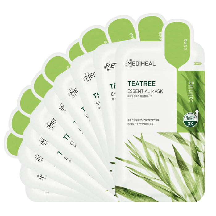 Tea Tree Essential Mask Set - 10 Sheets for Balanced Skin