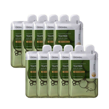 Tea Tree Hydrogel Mask Sheets - Revitalizing & Cleansing Set for Soothing Skin Care