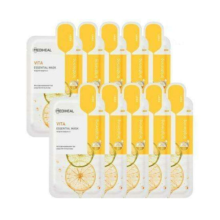Youthful Radiance Vita Glow Facial Mask - 10 Pack for Luminous Skin