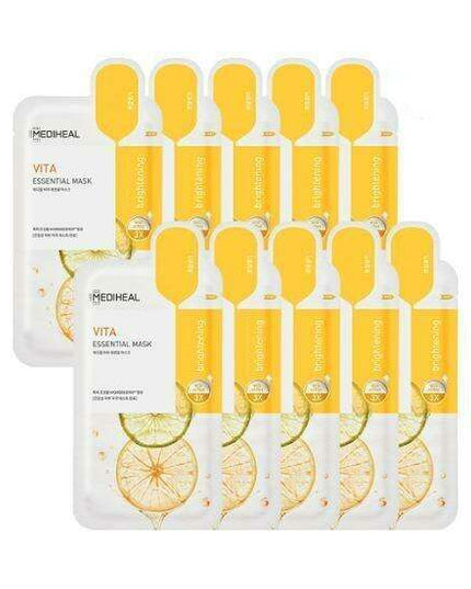Youthful Radiance Vita Glow Facial Mask - 10 Pack for Luminous Skin